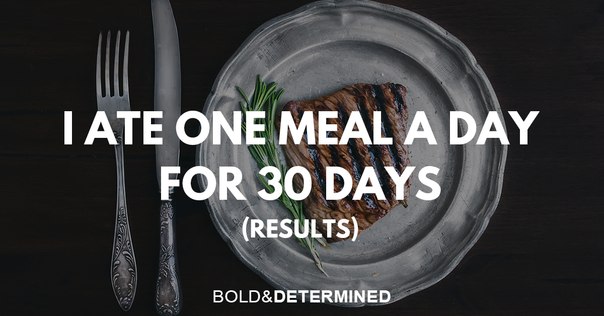 One meal per day
